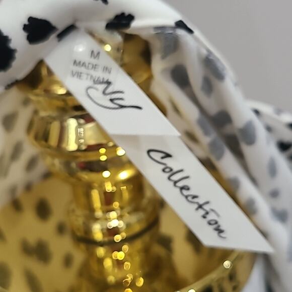 NY Collection. Women's Black and White Polka Dot Blouse Size Medium. - Picture 5 of 5